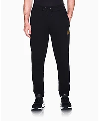 A|X Armani Exchange Men's Black And Gold Box Jogger