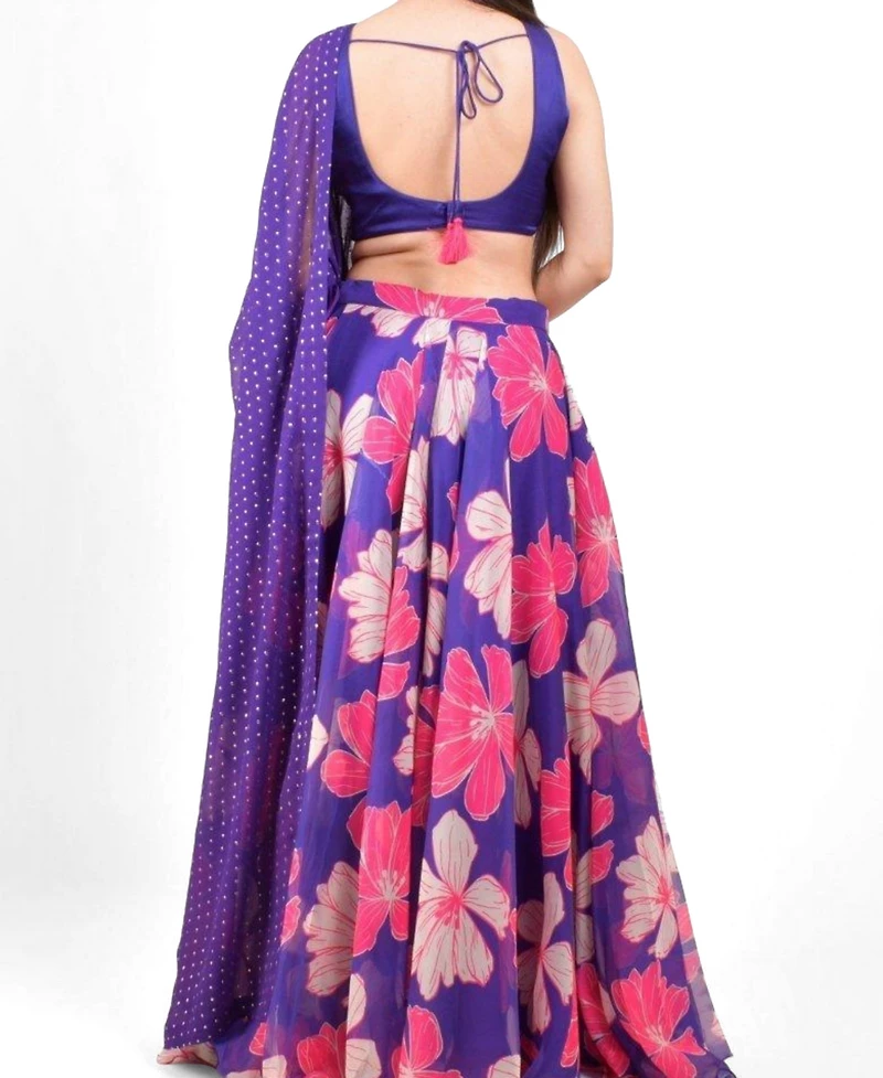 Raas Women's Floral Embroidered Lehenga Choli