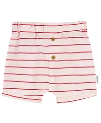 Gerber Baby Girls 3-Pack Shorts, Coral, 0-3 Months
