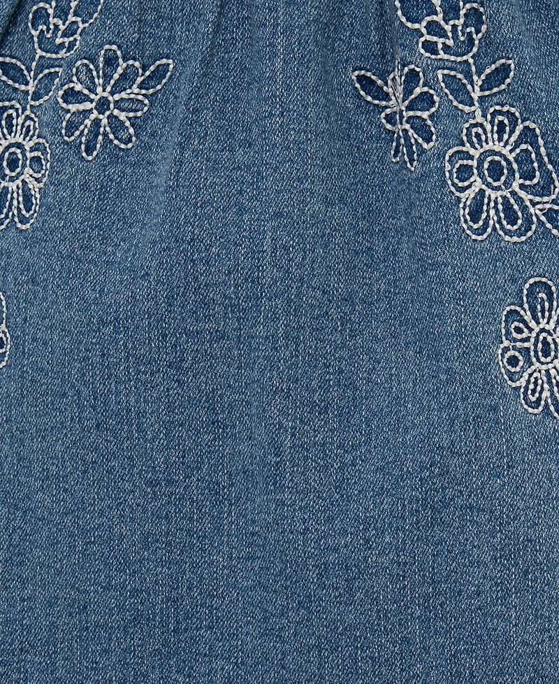 Little Me Baby Girls' Lacey Top and overall, 2-Piece set
