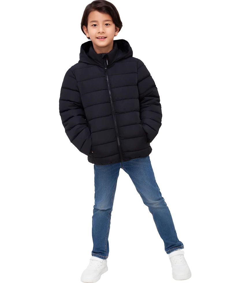 Rokka&Rolla Boys' Hudson Lightweight Hooded Puffer Jacket, 4-18