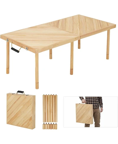 44"x22" Wood Folding Picnic Table