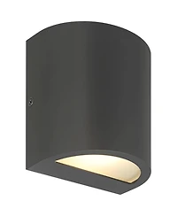 360 Lighting Marisha 4 3/4" High Black Led Outdoor Wall Light Set of 2