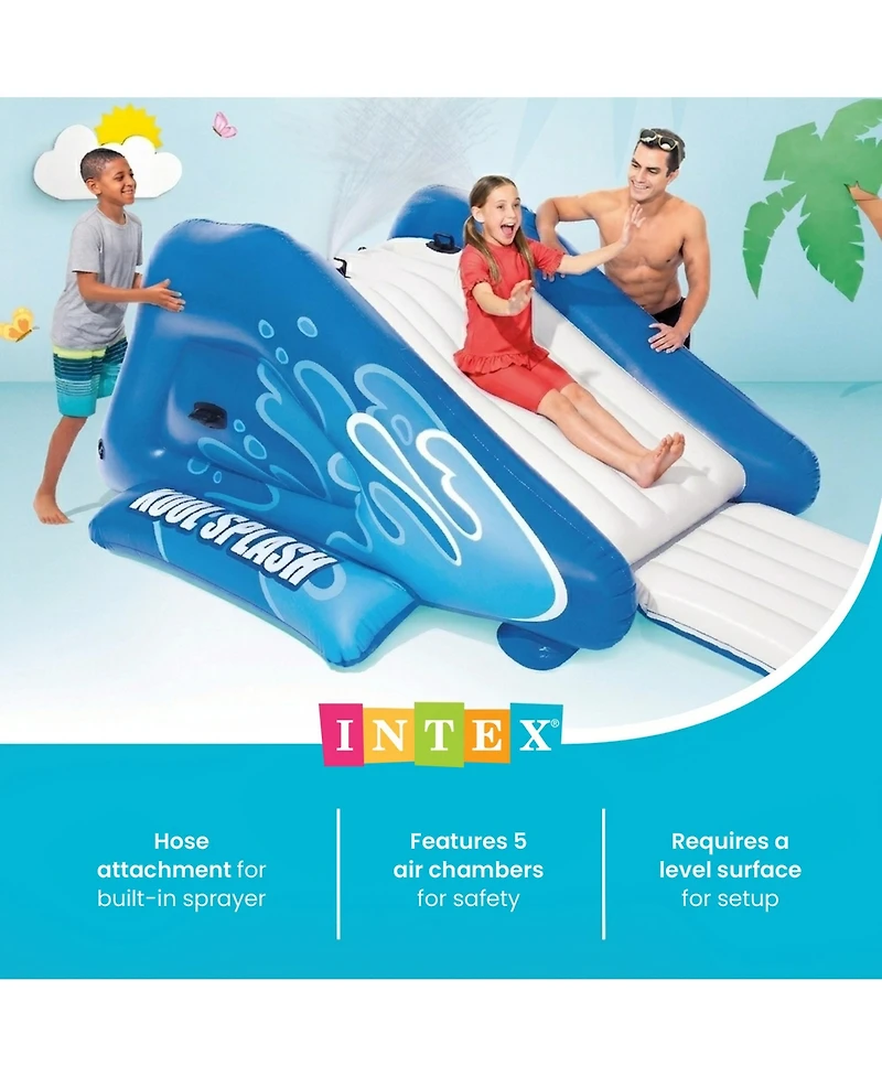 Intex Kool Splash Inflatable Play Center Swimming Pool Water Slide (2 Pack)
