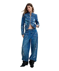 Desigual Women's Embroidered Jacket M C Lacroix