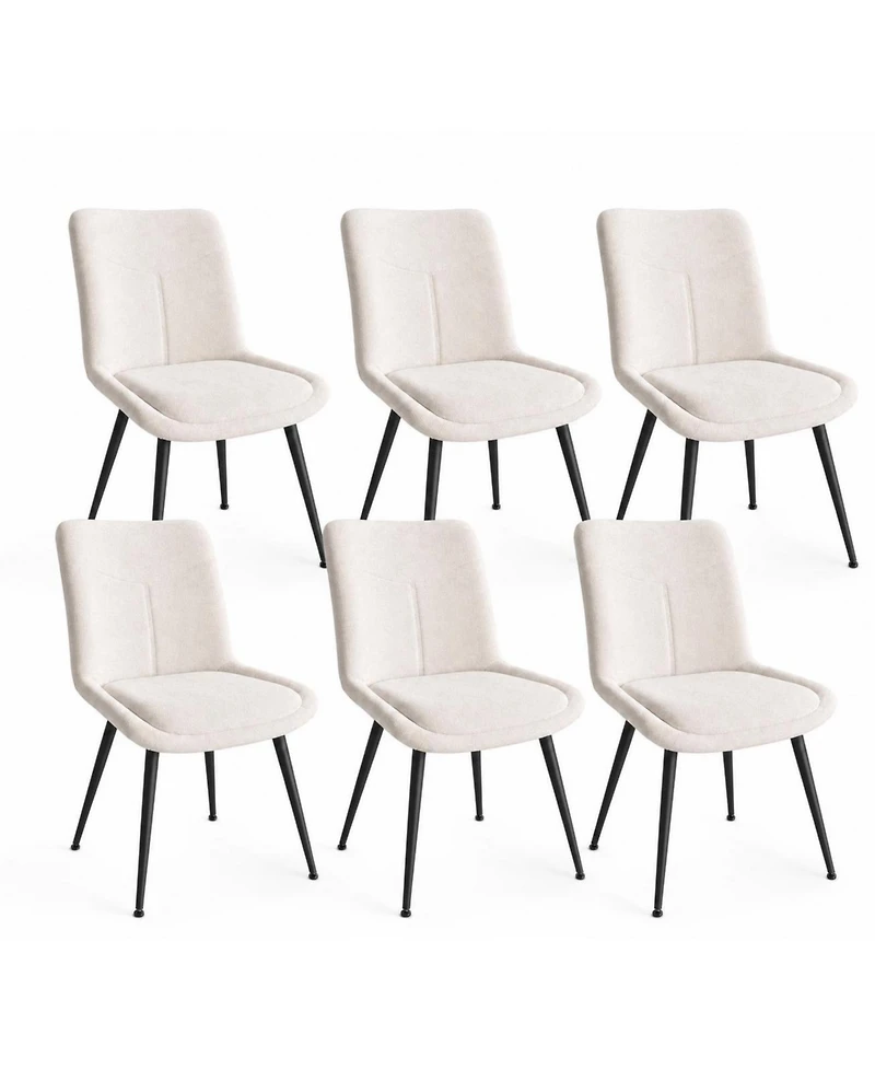 Upholstered Dining Chairs Set of 6