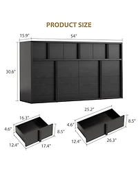 54" Wood Storage Dresser