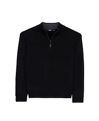 Xray Boy's 4-18 Ribbed Knit Quater Zip Mock Neck Sweater