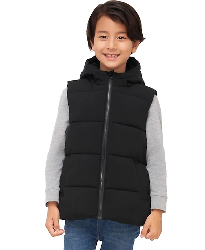 Rokka&Rolla RokkaandRolla Boys' Everett Hooded Puffer Vest, 4-18