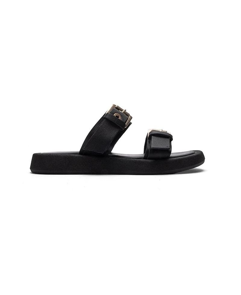 Forever and Always Shoes Women's Dorel Leather Buckle Sandal