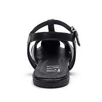 Forever and Always Shoes Women's Nathalie Leather Ankle Strap Sandal