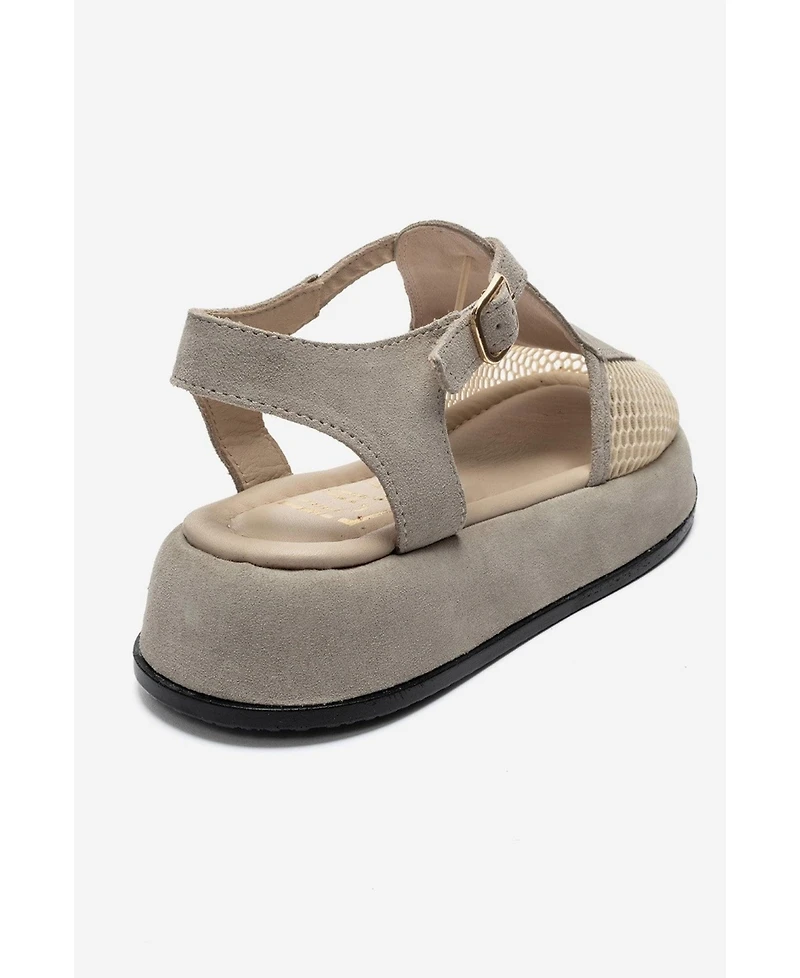 Forever and Always Shoes Women's Lurelia Leather Platform Sandal