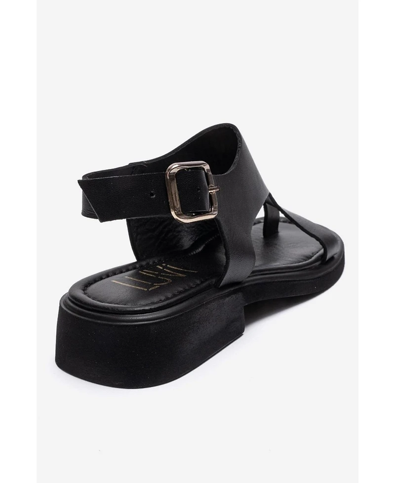 Forever and Always Shoes Women's Burley Leather Slingback Sandal