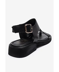Forever and Always Shoes Women's Burley Leather Slingback Sandal