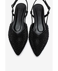 Prologue Shoes Women's Rexton Embellished Slingback Pump
