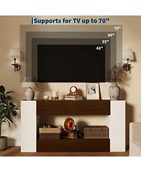 63" Farmhouse Tv Stand for TVs Up to 70