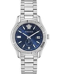 Versace Men's Apodis Silver Stainless Steel Bracelet Watch 41mm