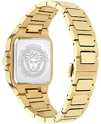 Versace Men's Greca Edge Silver Stainless Steel Bracelet Watch 38x49mm