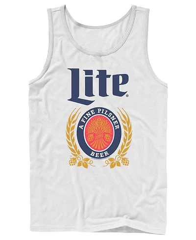 Fifth Sun Men's Miller Lite Vintage Beer Crest Graphic Tank Top