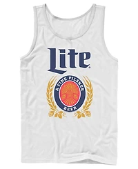Fifth Sun Men's Miller Lite Vintage Beer Crest Graphic Tank Top