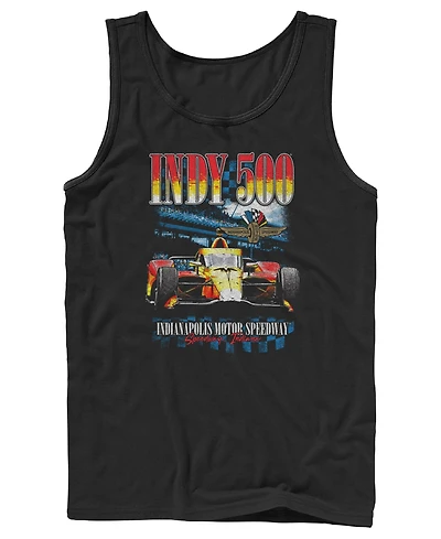 Fifth Sun Men's Indy 500 Vintage Race Car Graphic Tank Top