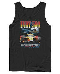 Fifth Sun Men's Indy 500 Vintage Race Car Graphic Tank Top