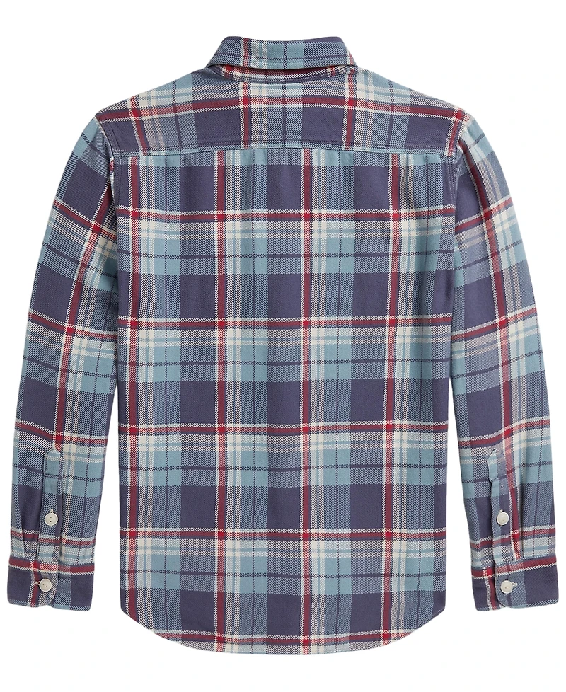 Polo Ralph Lauren Boys' 8-20 Plaid Cotton Flannel Work Shirt