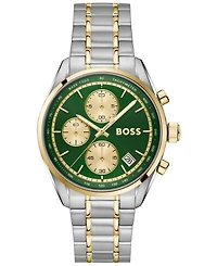 Hugo Boss Men's Grand Prix Quartz Chrono Two-Tone Stainless Steel Watch 38mm