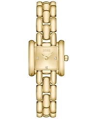 Hugo Boss Women's Violet Quartz Ionic Plated Thin Gold Steel Watch 21mm