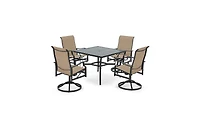 Erommy 4 - Person Patio Dining Set with Square Table