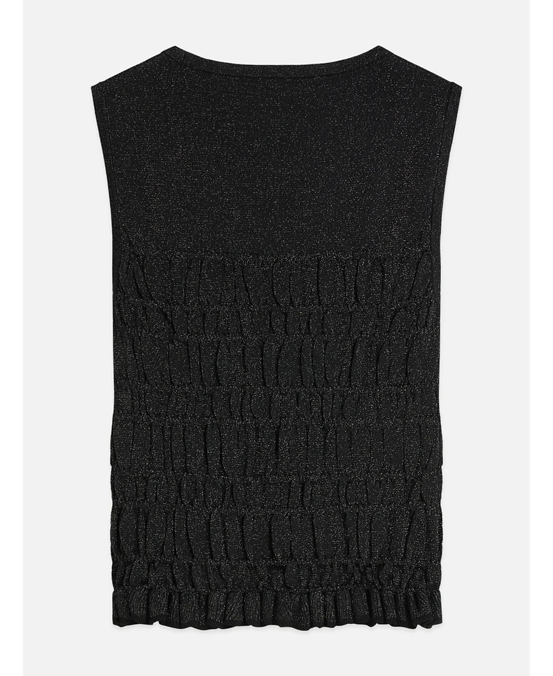 Scotch & Soda Women's Smock Stitch Knitted Crewneck Tank