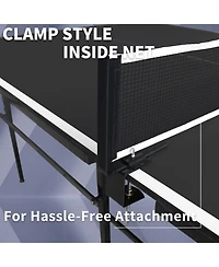 Clihome 8Feet Mid-Size Table Tennis Foldable and Portable Ping Pong Set
