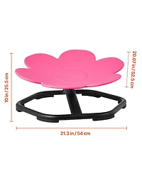 Sugift Flower Shape Sensory Spinning Balance Chair, Ages 3-12