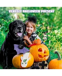 Nocciola 5 Piece Multi-Sensory Spooky Dog Toy Set | Halloween Giggle, Christmas gift,Squeaky and Crinkle Plush Toys, Small to Large Dogs
