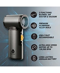 Pursonic Ultimate Cleaning Bundle 3-in-1 Turbo Air Duster and Cordless Handheld Vacuum