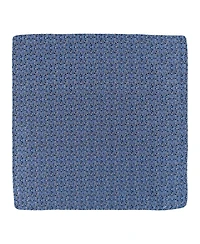 Trafalgar Men's Benito's Blue Basketweave Silk Necktie and Pocket Square Bundle