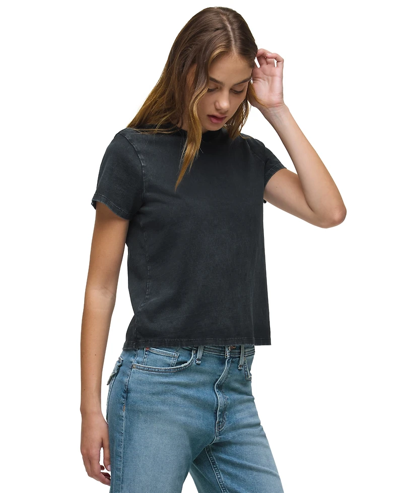 Hudson Jeans Women's Relaxed Crewneck Short-Sleeve Cotton T-Shirt