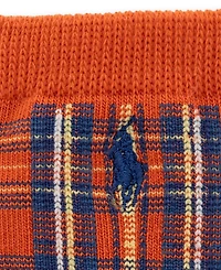 Polo Ralph Lauren Baby Boys' Outdoor Bear Plaid Crew Socks, 3-Pack