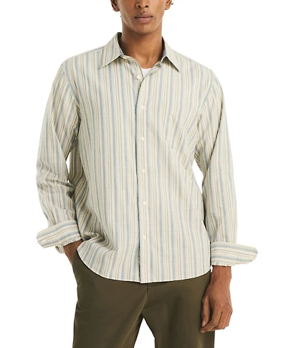 Nautica Men's Slub Long-Sleeve Shirt