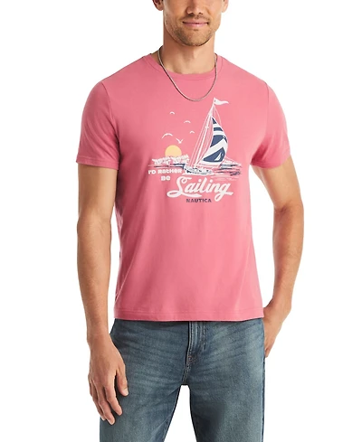 Nautica Men's Sailing Graphic Crewneck T-Shirt