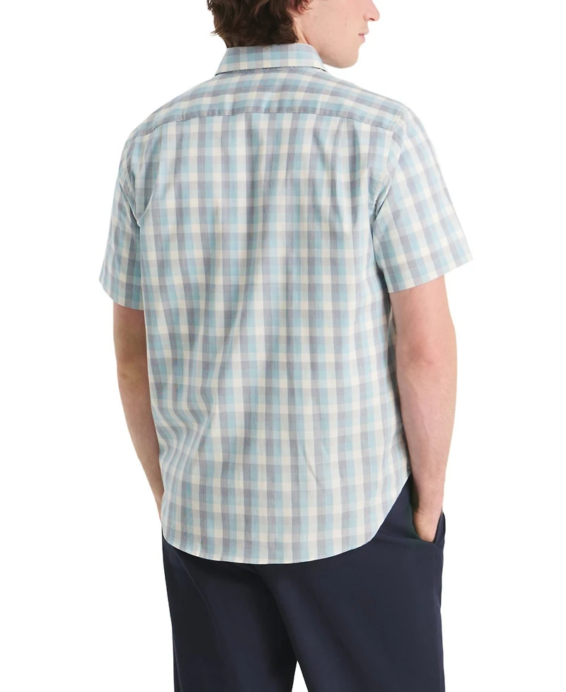 Nautica Men's Plaid Short-Sleeve Shirt