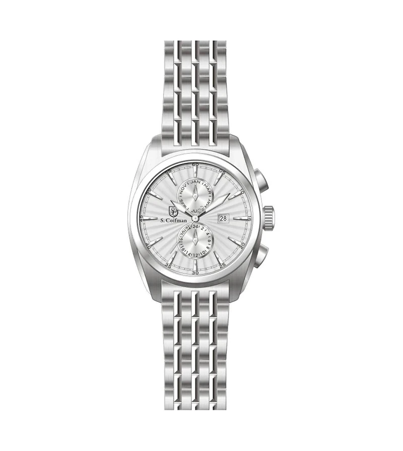 Invicta S.Coifman Men's Heritage Chronograph Dial Stainless Steel Bracelet Watch