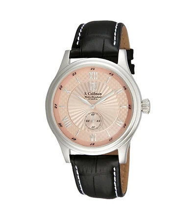 Invicta S.Coifman Men's Heritage Quartz Dial Leather Strap Watch