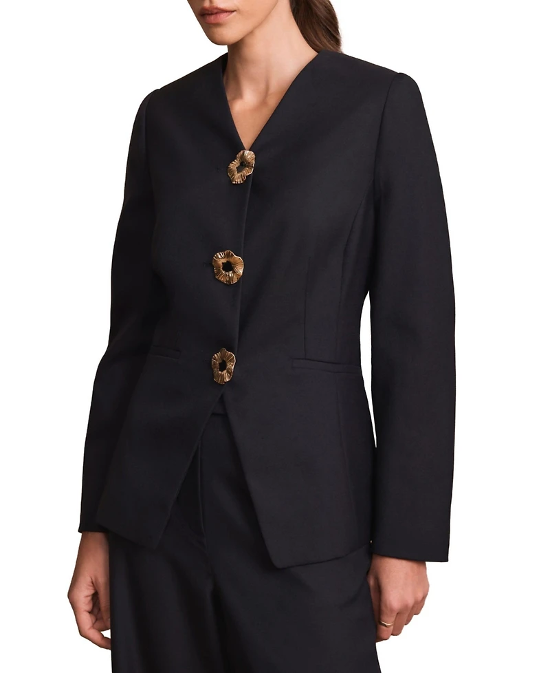Mint Velvet Women's Wool Blend Sculpted Jacket