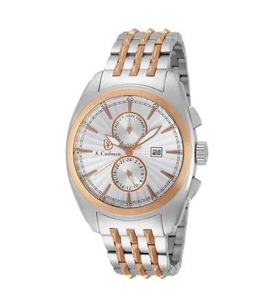 Invicta S.Coifman Men's Heritage Chronograph Silver Dial Stainless Steel Bracelet Watch