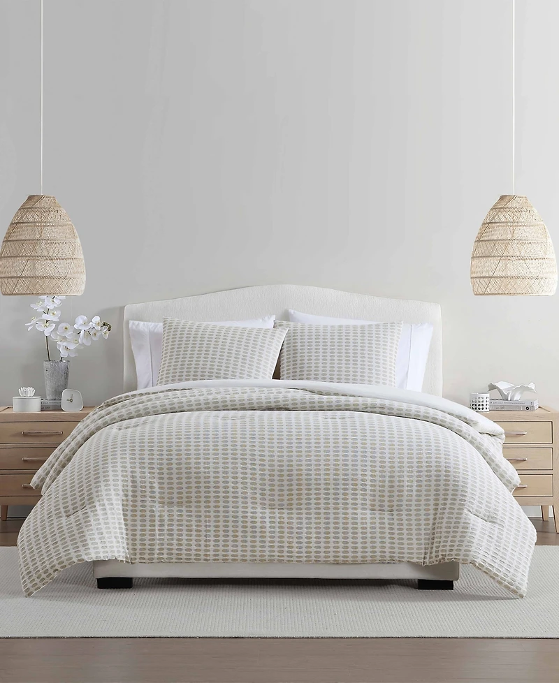 Palm Aire Selena Geometric 3-Piece Comforter Set