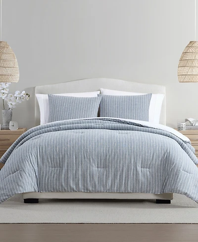 Palm Aire Jackson Stripe Cotton 3-Piece Comforter Set