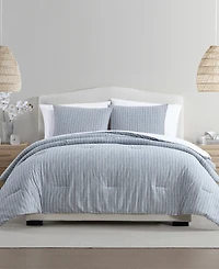 Palm Aire Jackson Stripe Cotton 3-Piece Comforter Set