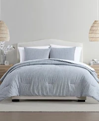 Palm Aire Jackson Stripe Cotton 3 Piece Comforter Sets