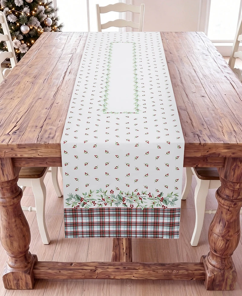 Avanti Holly Plaid Runner, 14" x 72"
